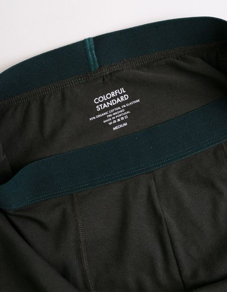 Boxer uni  en coton bio | vert "hunter green", Colorful Standard, photo 6