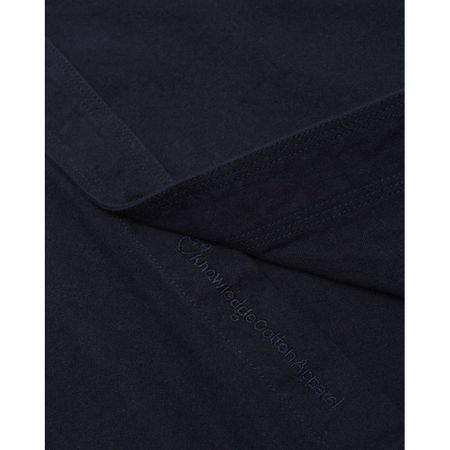 Surchemise manches longues marine effet moleskine en coton bio, Knowledge Cotton Apparel, photo 3