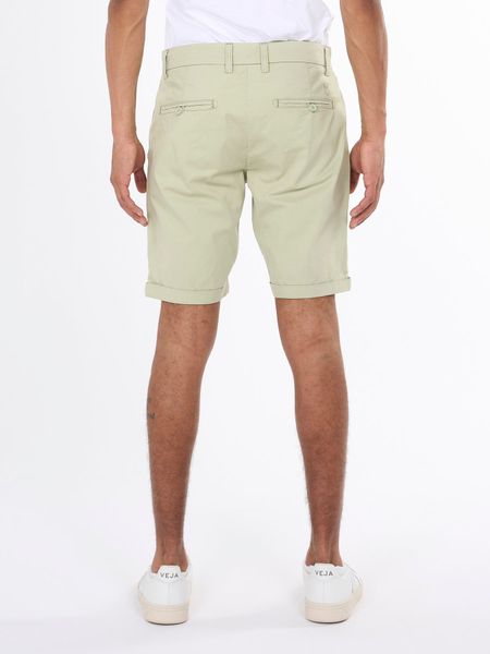 Short chino vert clair en coton bio - chino poplin swamp, Knowledge Cotton Apparel, photo 2