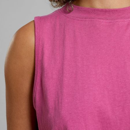 Débardeur en coton bio et chanvre | rose "top namsos hemp violet purple", Dedicated, photo 2