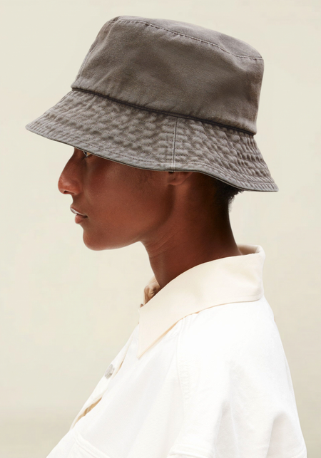 Bob en coton bio | gris "Bucket hat - granit washed" - Armedangels