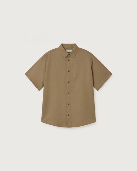 Chemisette camel en chanvre, coton bio et tencel, Thinking Mu, photo 4