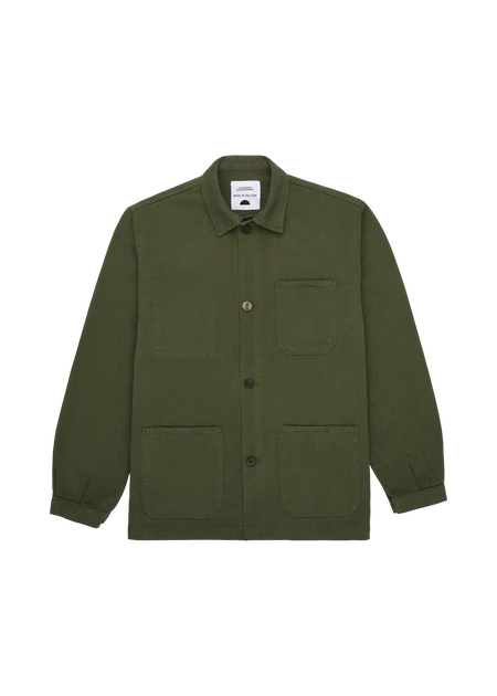 Veste en coton bio | vert foncé "forest sergi jacket"