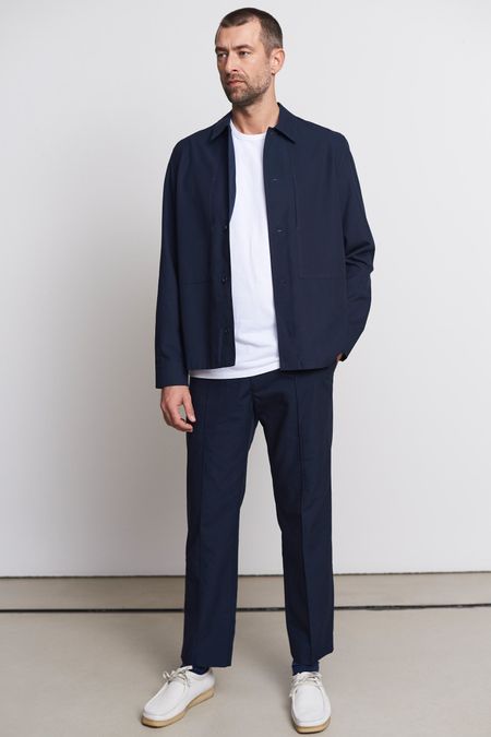 Surchemise en tencel et coton bio | navy "owe pale navy", About Companions, photo 5