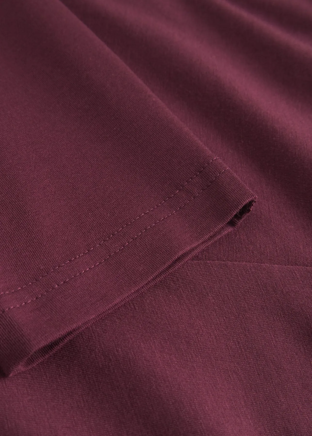 Legging en coton bio et tencel | bordeaux "Tights sanna fig red", Dedicated, photo 4