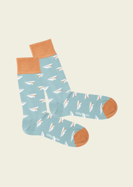 Chaussettes en coton bio | multicolore "folded flights"