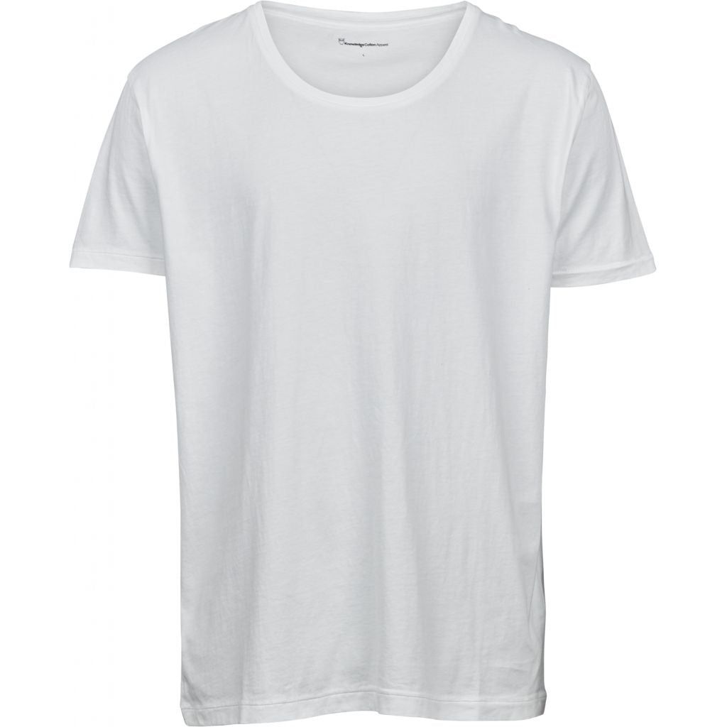 T-shirt en coton bio | blanc "basic tee bright white", Knowledge Cotton Apparel, photo 5