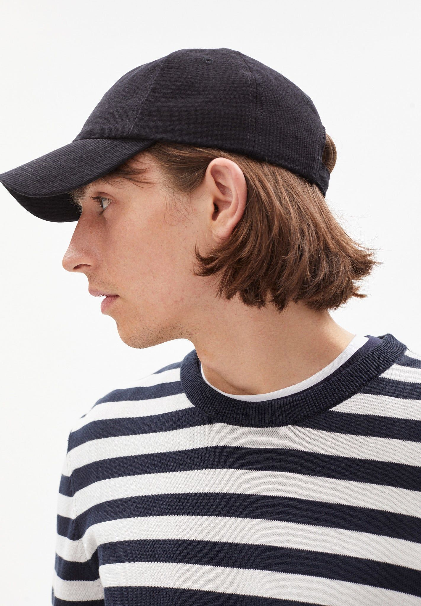 Casquette noire en coton bio - yaanis black, Armedangels, photo 3