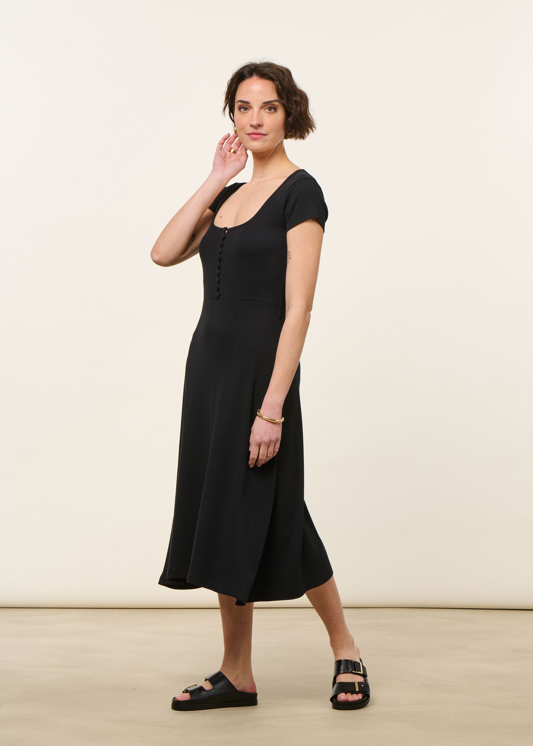 Kleid jane Schwarz, Bonjour Demain, Foto 4