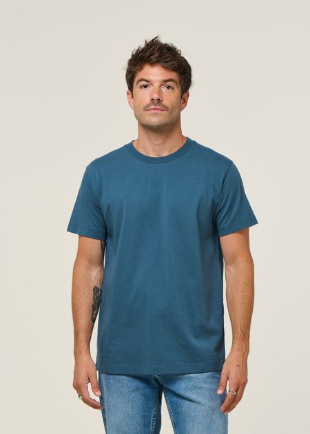 T-shirt en coton bio | bleu - WeDressFair