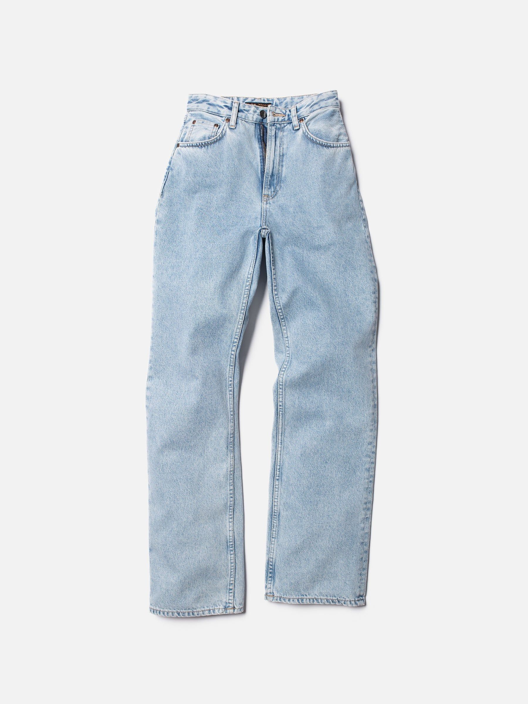 Jean ample bleu clair en coton bio - clean eileen sunny blue, Nudie Jeans, photo 7