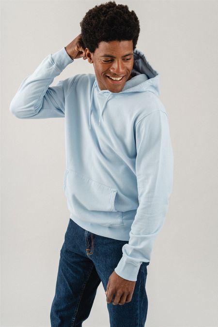 Hoodie aus Bio-Baumwolle | blau "polar blue", Colorful Standard, Foto 2