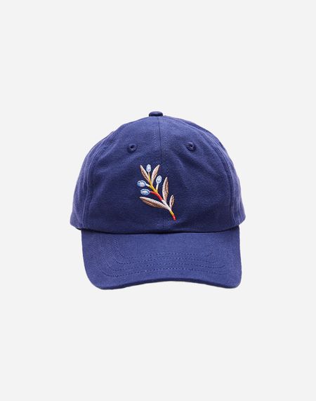 Casquette en coton biologique | bleu "casquette six pannel meknes"