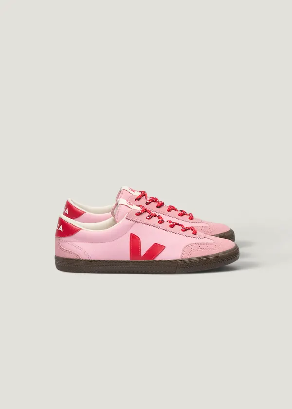 Baskets en cuir | rose "Volley o.t. - guimauve_pekin_eagle", Veja