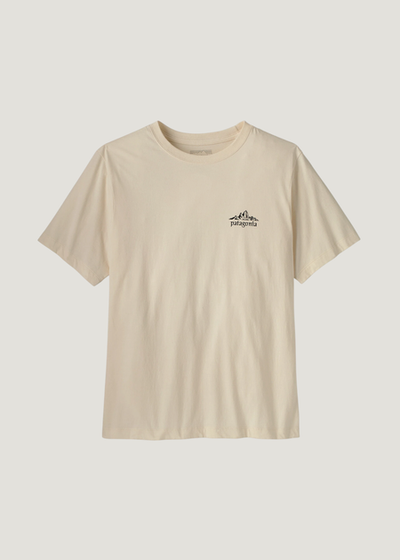T-shirt en coton bio | beige "M's cloud crag t-shirt - udnl" - Patagonia