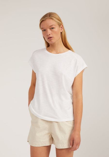 T-shirt blanc en coton bio - ofeliaa