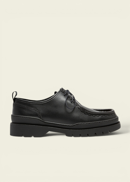 Derbies made in france en cuir certifié | noir "major noir" - Kleman
