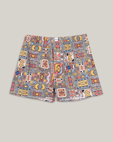 Caleçon imprimé en coton bio - ndebele