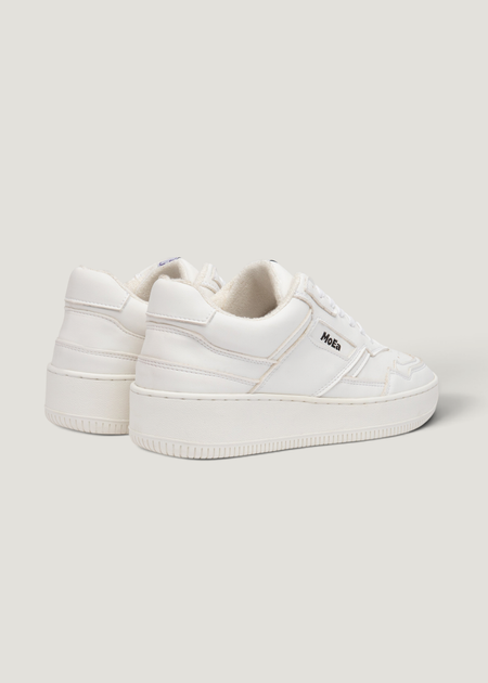 Baskets vegan en matière végétale | blanc "gen 1 corn full white" - Moea