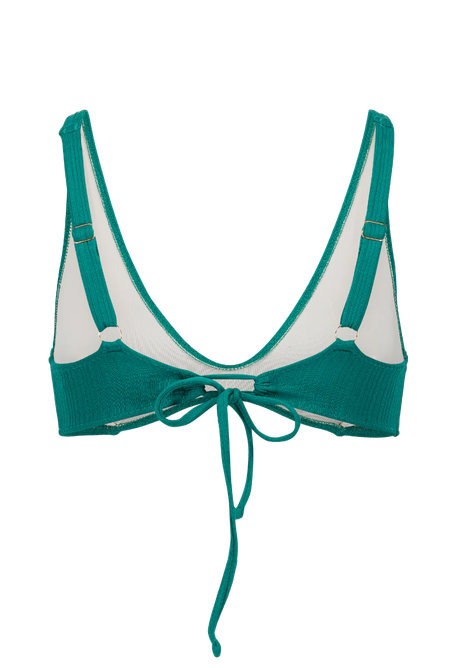 Haut de maillot triangle en matière recyclée | vert "iroise green haut", Nénés Paris, photo 6