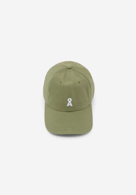 Casquette en coton bio | vert "yenaas bold cap - fatigue green" - Armedangels