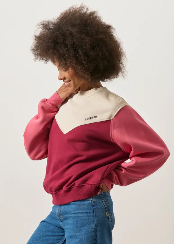 Sweatshirt en coton bio | multicolore "max", Perpète