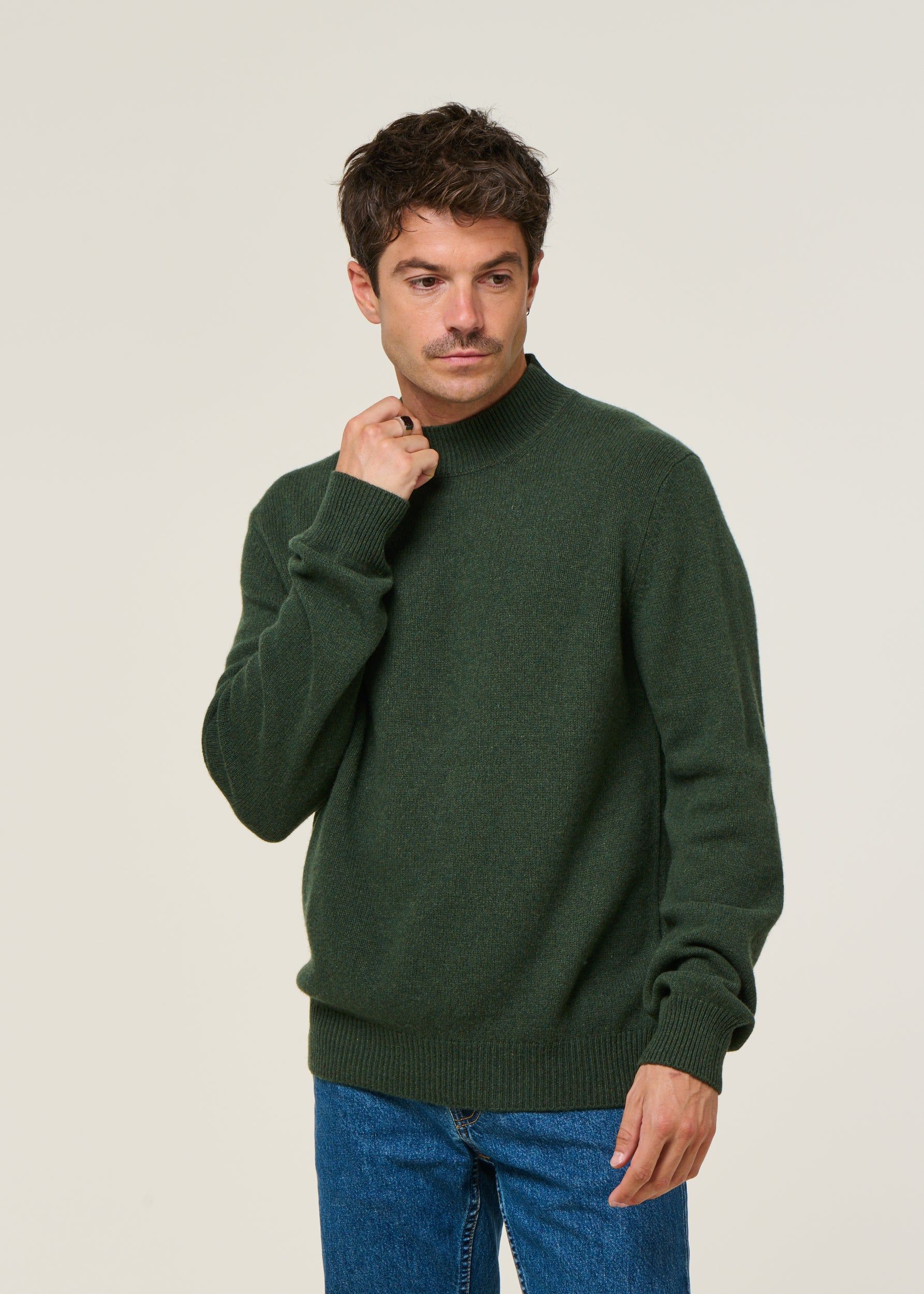 Pullover aus recyceltem Kaschmir | Grün "clemente - verde muschio", Rifò, Foto 1