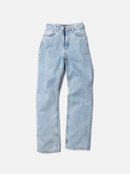 Jean ample bleu clair en coton bio - clean eileen sunny blue, Nudie Jeans, photo 7