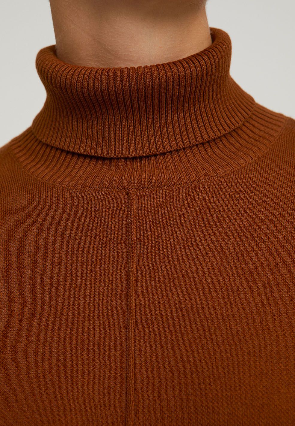 Pull ample à col roulé terracotta en coton bio - ayakaa, Armedangels, photo 4