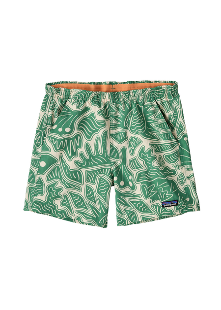 Short en polyester recyclé | vert "w's baggies shorts - 5 in. - bees and flowers: heartleaf green" - Patagonia