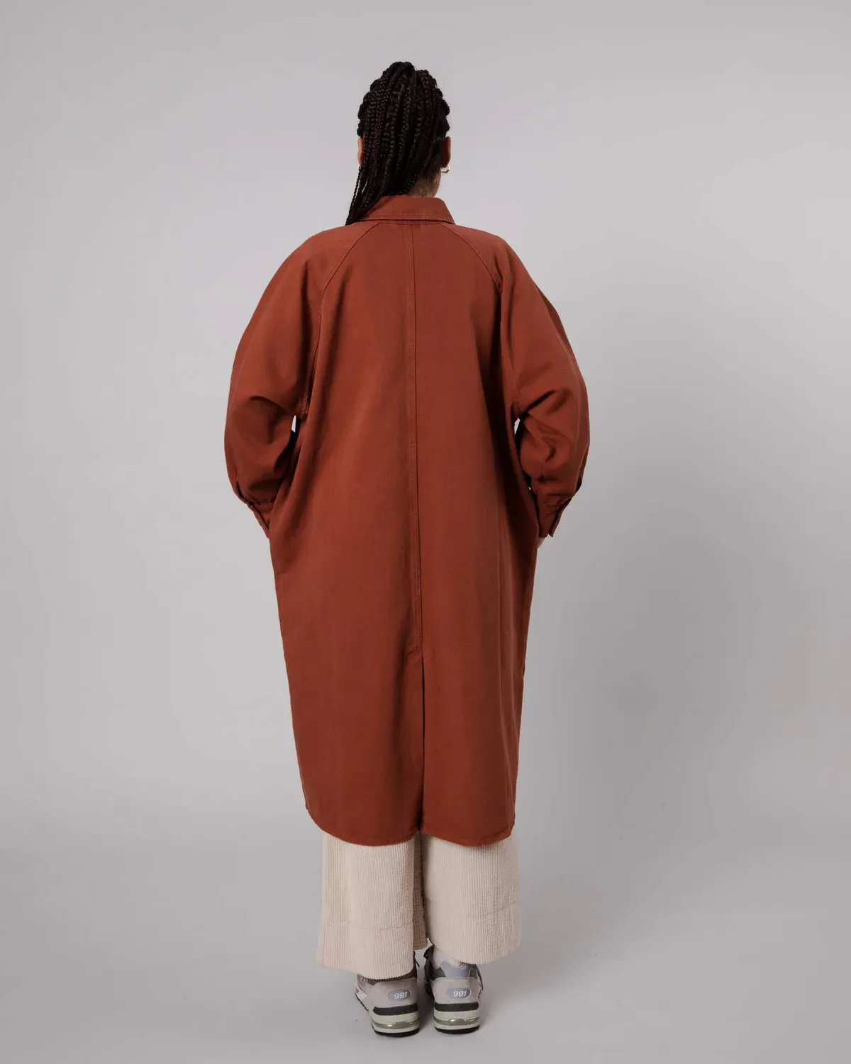 Trench twill en coton bio | marron "twill jacket sequoia", Brava Fabrics, photo 5