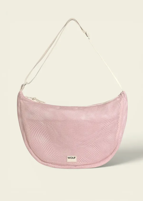 Sac bandoulière en matière recyclée | rose "Blush large crossbody bag - multicolor", Wouf