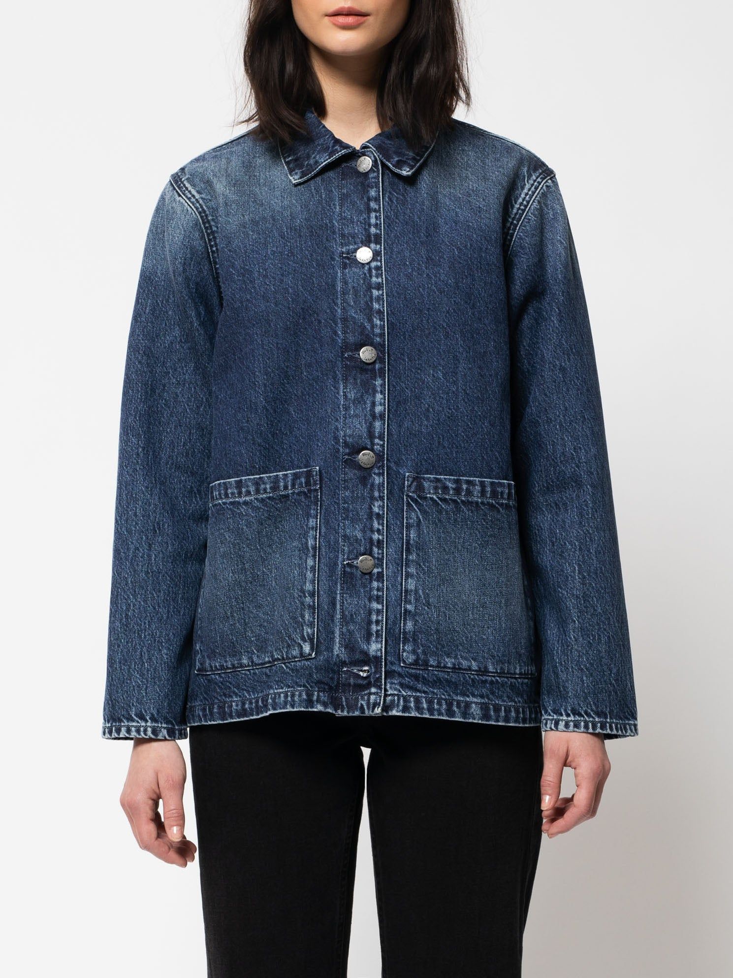 Veste en jean en coton bio  - nina worker jacket, Nudie Jeans, photo 2