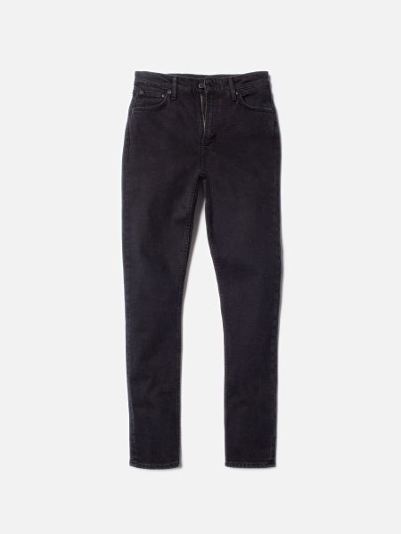Jean slim en coton bio | noir "mellow mae so black", Nudie Jeans, photo 7