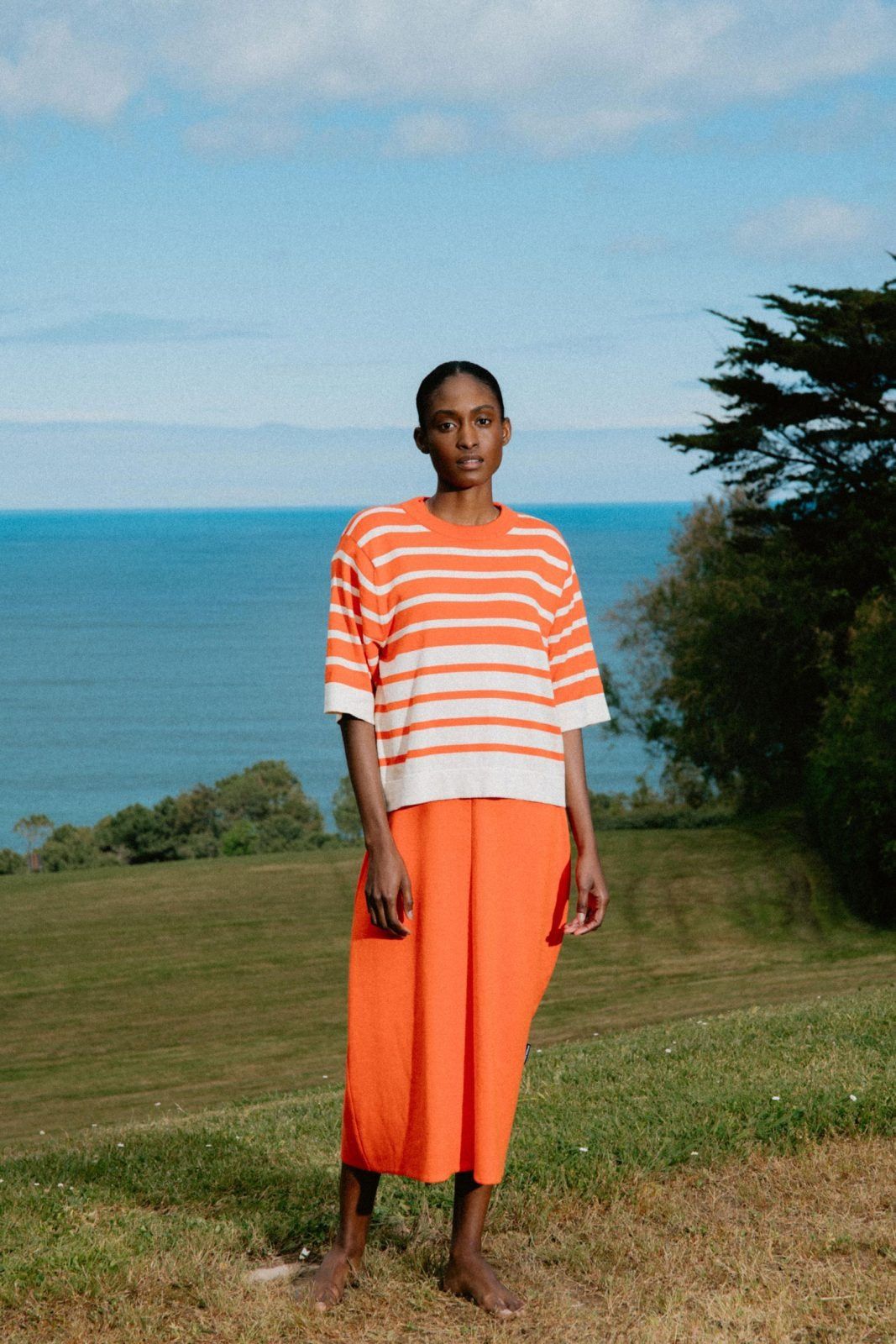 Strick-Top aus Bio-Baumwolle | Orange "leuneta - coral", Loreak Mendian, Foto 2