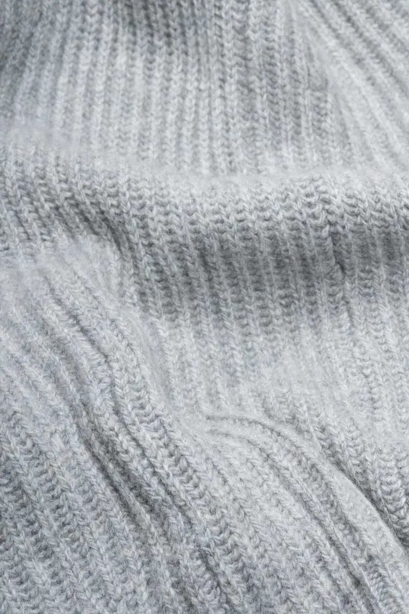Cagoule en cachemire recyclé | gris clair "marika - grigio calce", Rifò, photo 4