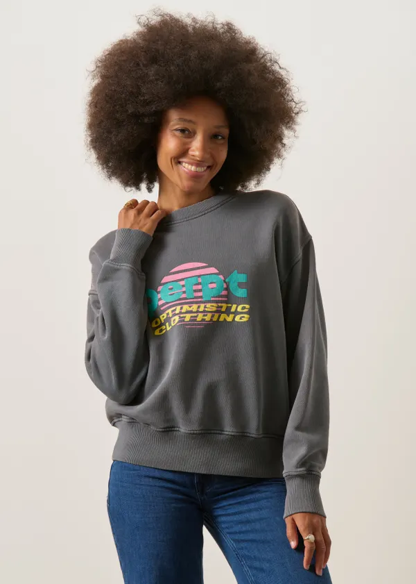 Sweat en coton bio | anthracite "donna", Perpète
