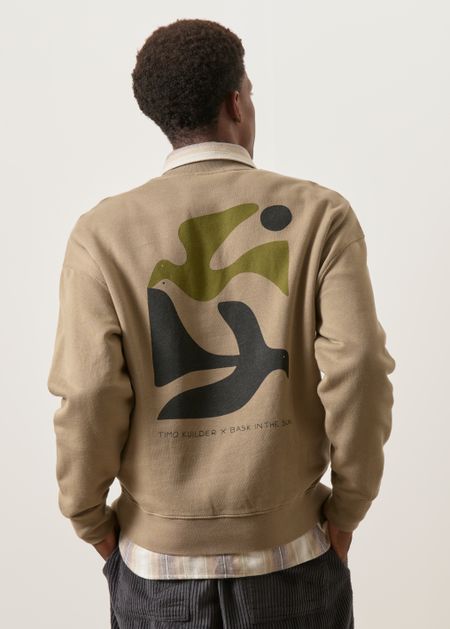 Sweat en coton bio | marron "Peace - almond", Bask in the Sun, photo 4