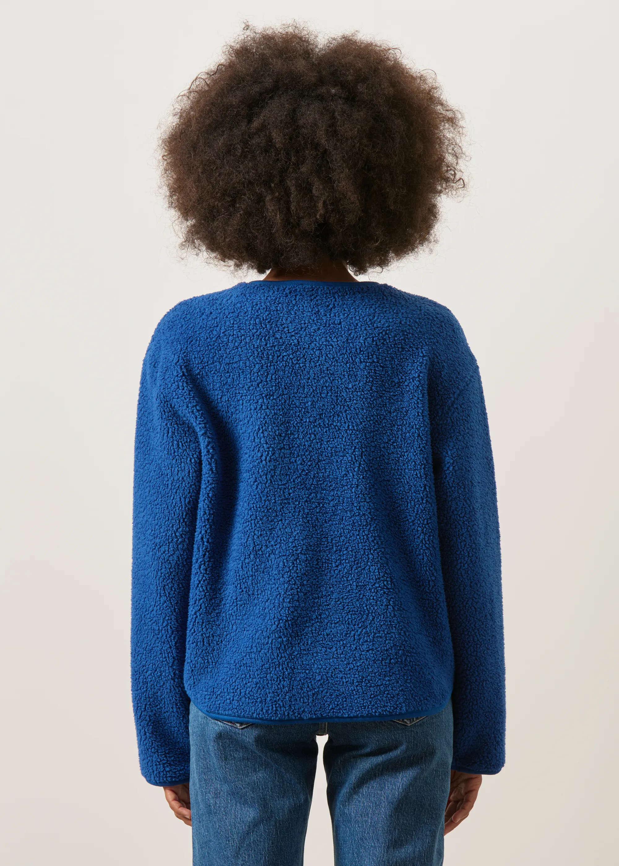 Veste polaire en matière recyclée | bleu "Cloudy day jacket iceberg blue", Mademoiselle Yéyé, photo 4