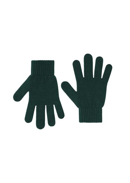Gants en laine mérinos recyclée | vert "merino wool gloves - emerald green"
