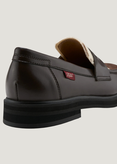 Mokassin aus veganem Material | Beige und Braun "Douro vache - vache", Zèta Shoes, Foto 4