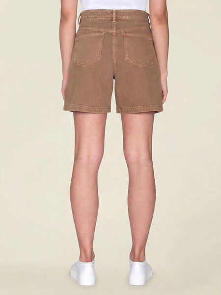 Shorts aus Bio-Baumwolle | Braun "gale straight mid-rise tiramisu", Knowledge Cotton Apparel, Foto 3