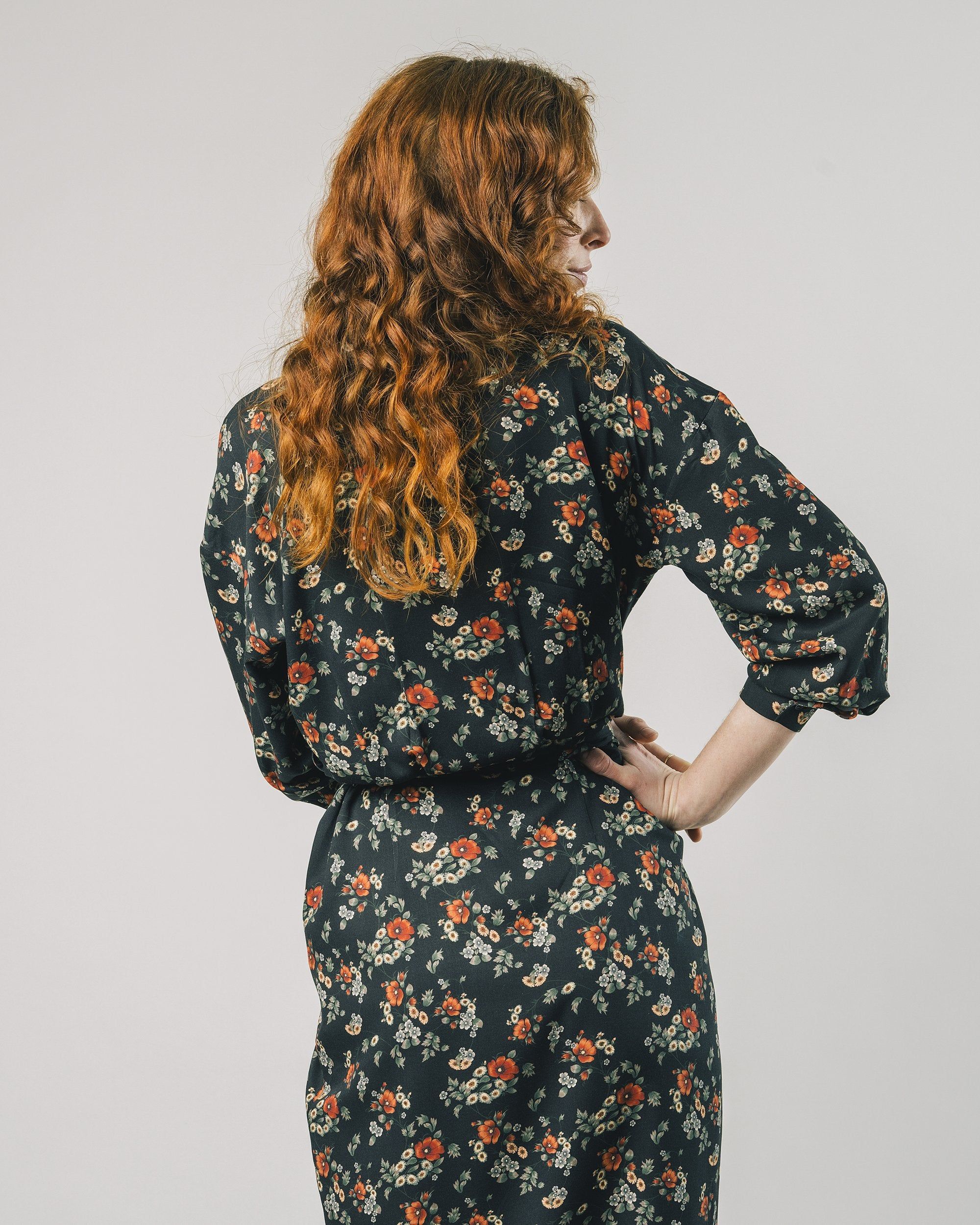 Robe longue à motifs floraux en viscose ecovero - dalia, Brava Fabrics, photo 4