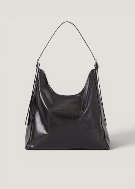 Sac cabas en cuir certifié | noir "hilo" - Vagabond