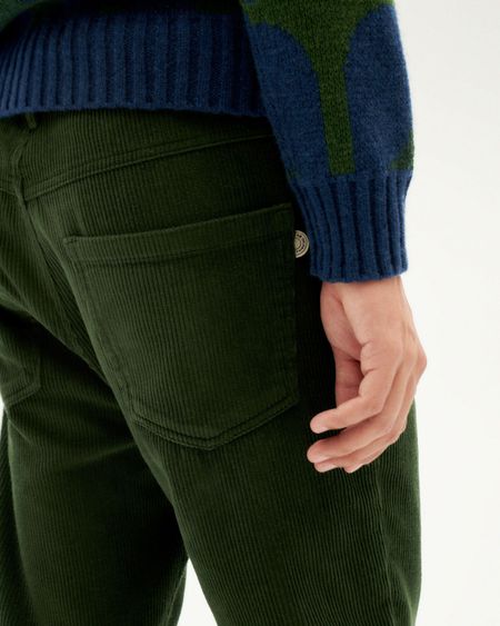 Pantalon Velours Homme Vert – Velours Côtelé