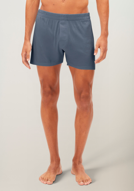 Caleçon en micromodal | bleu "Aasker boxer shorts - dusty moon" - Armedangels