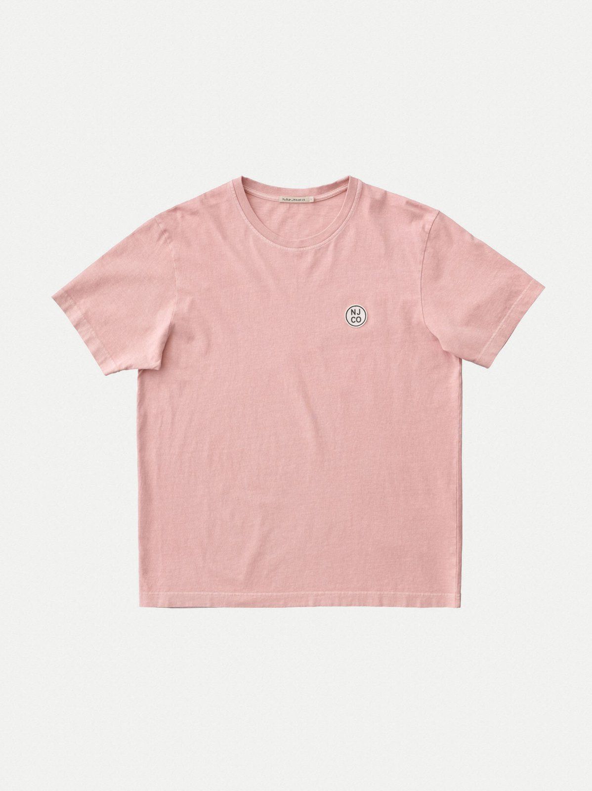 T-shirt ample rose logo blanc en coton bio - uno njco circle, Nudie Jeans, photo 5