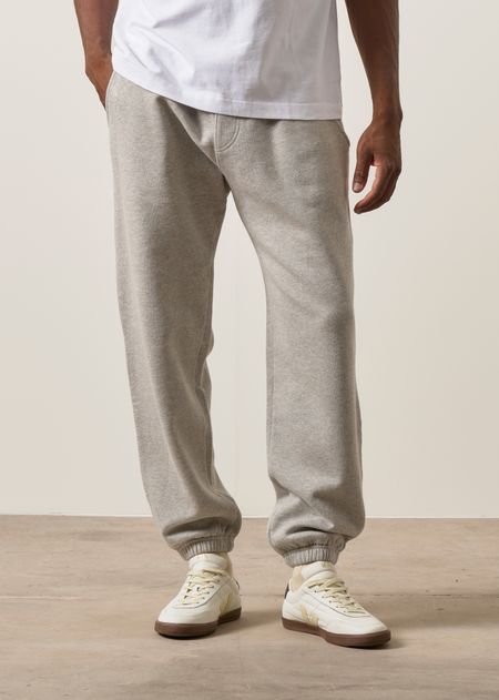 Pantalon molletonné en coton bio | gris chiné - WeDressFair