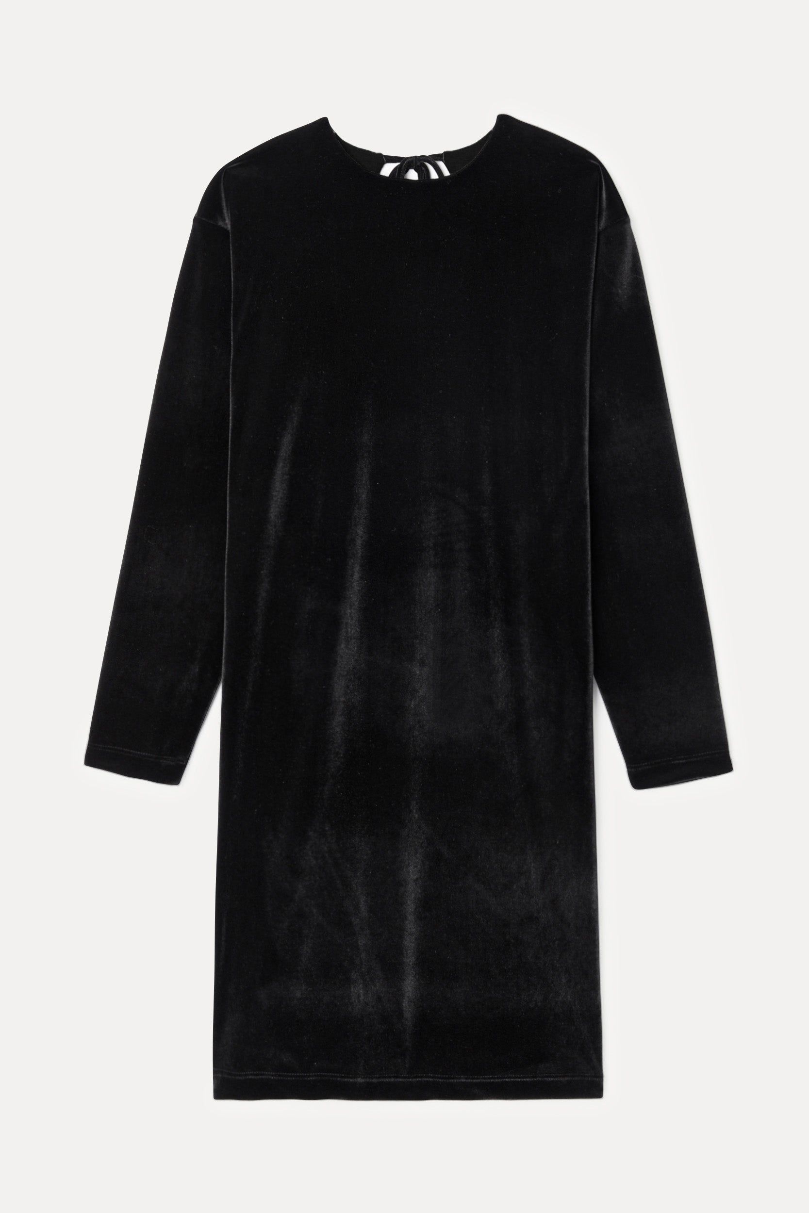 Robe en velours upcyclé | noir "alma", Nitah, photo 4
