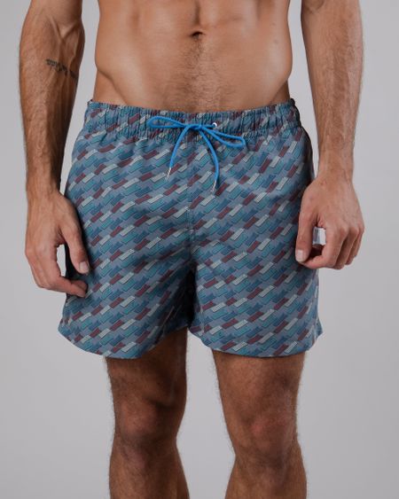 Short de bain en matière recyclée | multicolore "inflatable swimwear blue"